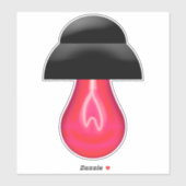 Sticker Ampoule rouge (Feuille)