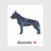 Sticker Amstaff Dog (Feuille)