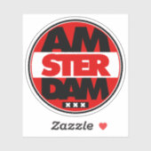 Sticker Amsterdam (Feuille)