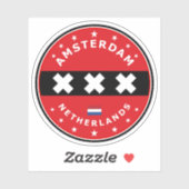 Sticker Amsterdam (Feuille)