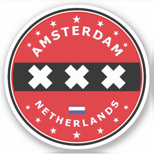 Sticker Amsterdam (Devant)
