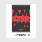 Sticker Amsterdam (Feuille)