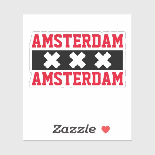 Sticker Amsterdam (Feuille)