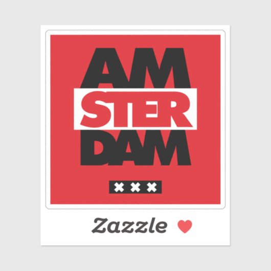 Sticker Amsterdam (Feuille)
