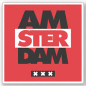 Sticker Amsterdam (Devant)