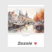 Sticker Amsterdam, Pays-Bas (Feuille)