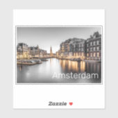 Sticker Amsterdam Pays-Bas Holland Souvenir (Feuille)
