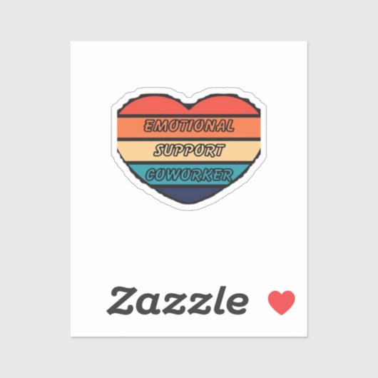 Sticker Amusant d'aide émotionnelle (Feuille)