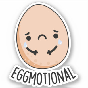 Sticker Amusant émotionnel jeu d'oeufs