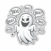Sticker Amusant fantôme de Boo (Devant)