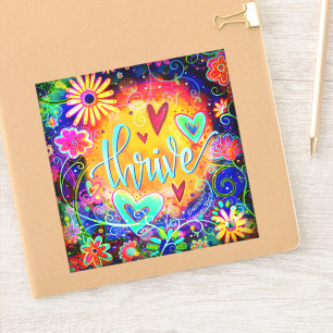 Sticker Amusant Gai Gai Épouse Plutôt Inspiritique Florale
