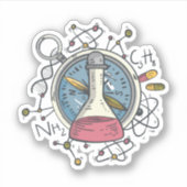 Sticker Amusant jeu de sciences de l'hématologie С (Devant)