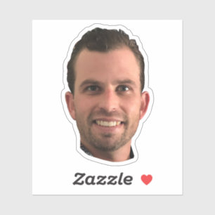 Sticker Amusant Photo Head Bachelorette Party Groom