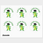 Sticker amusant plus tard Gator Graduation (Feuille)