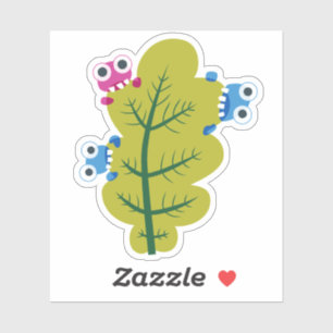 Sticker Amusant Printemps Nature Lover Cute Green Leaf