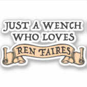 Sticker Amusant Ren Faire Lover (Devant)