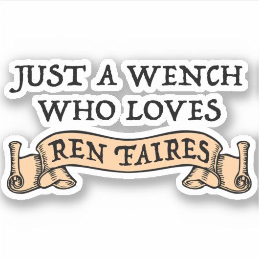 Sticker Amusant Ren Faire Lover (Devant)
