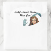Sticker amusant Retro Lady Home Canning Secret Rec (Sac)