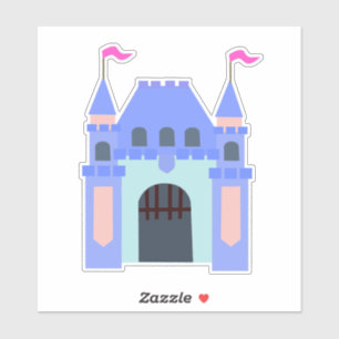 Sticker Amusant thème coloré Parc Style Château