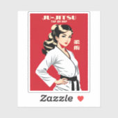 Sticker Amusant Witty Ju-Jitsu BJJ MIXED MARTIAL ART  Arts (Feuille)