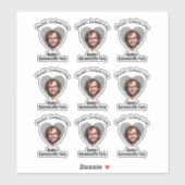 Sticker Amusante Bachelorette Party Groom's Face Favor (Feuille)