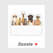 Sticker Amusante chemise de chien 'Célébrer la diversité' (Feuille)