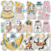 Sticker Amusants Colorful Kids Comic Scrapbooking Caractèr (Devant)
