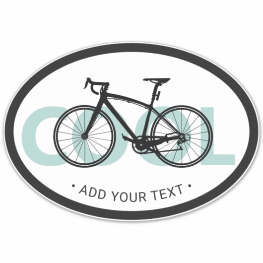 Sticker Amusants Simple Moderne Style Européen Cool Bicycl (Devant)
