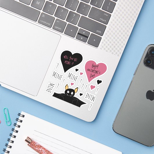 Sticker Amusement Mine Mine Mine Collection de mines chaum (Ordinateur portable avec iPhone)