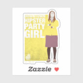 Sticker Amy | Downtown Hipster Party Girl (Feuille)
