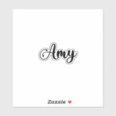 Sticker Amy Name - Calligraphie manuscrite (Feuille)