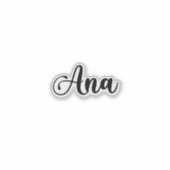 Sticker Ana Nom - Calligraphie manuscrite (Devant)