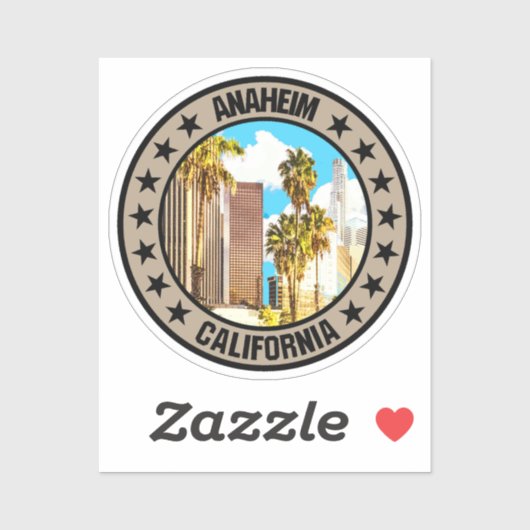 Sticker Anaheim (Feuille)