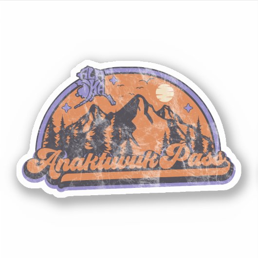 Sticker Anaktuvuk Pass, Alaska (Devant)