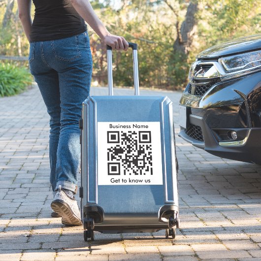 Sticker Analyse de code QR Texte personnalisé pour Numériq (Valise Insitu)