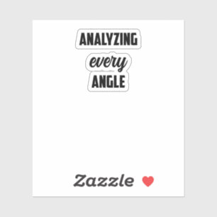 Sticker Analyser chaque angle : esprit de l'enquêteur judi