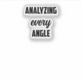Sticker Analyser chaque angle : esprit de l'enquêteur judi (Devant)