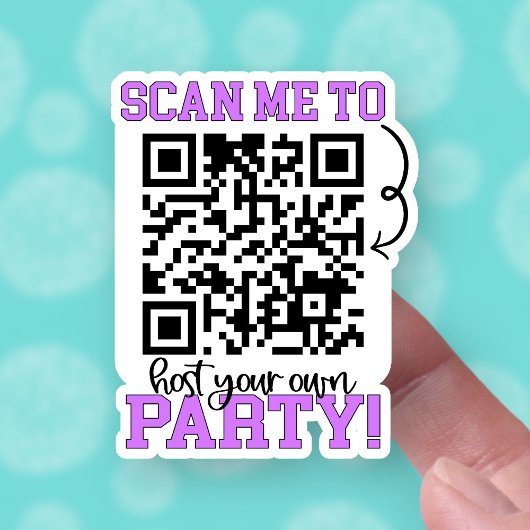 Sticker Analyser pour héberger une partie violet code QR P
