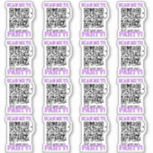 Sticker Analyser pour héberger une partie violet code QR P (Devant)