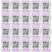 Sticker Analyser pour rejoindre mon équipe Purple QR Code  (Devant)