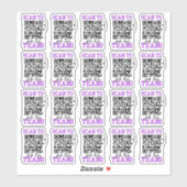 Sticker Analyser pour rejoindre mon équipe Purple QR Code  (Feuille)