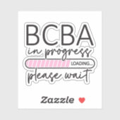 Sticker Analyste du comportement futur BCBA en cours (Feuille)