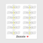 Sticker anananassap Lip Gloss Packaging Logo (Vel)