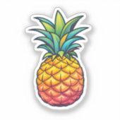 Sticker Ananas de dessin animé (Recto)