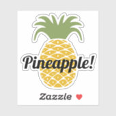 Sticker Ananas PERSONNALISÉ (Feuille)