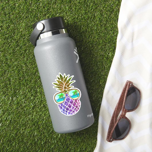 Sticker Ananas rose tropicale (HydroFlask Insitu)