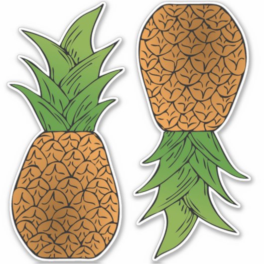 Sticker Ananas Thunder_Cove (Devant)