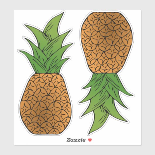 Sticker Ananas Thunder_Cove (Feuille)