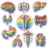 Sticker Anatomie arc-en-ciel (Devant)