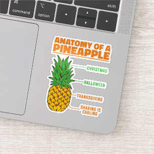 Sticker Anatomie D'Un Ananas Amateurs Vacances Cool De Fam